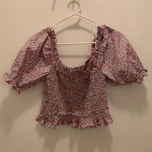 Large, puff sleeve top, Lush brand